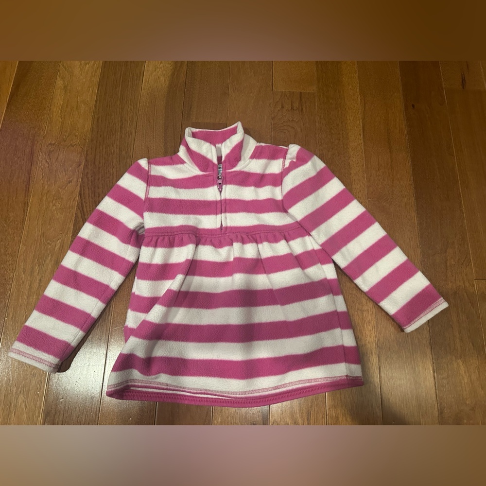 Old Navy Pink and White Striped Sweater - Picture 2 of 4